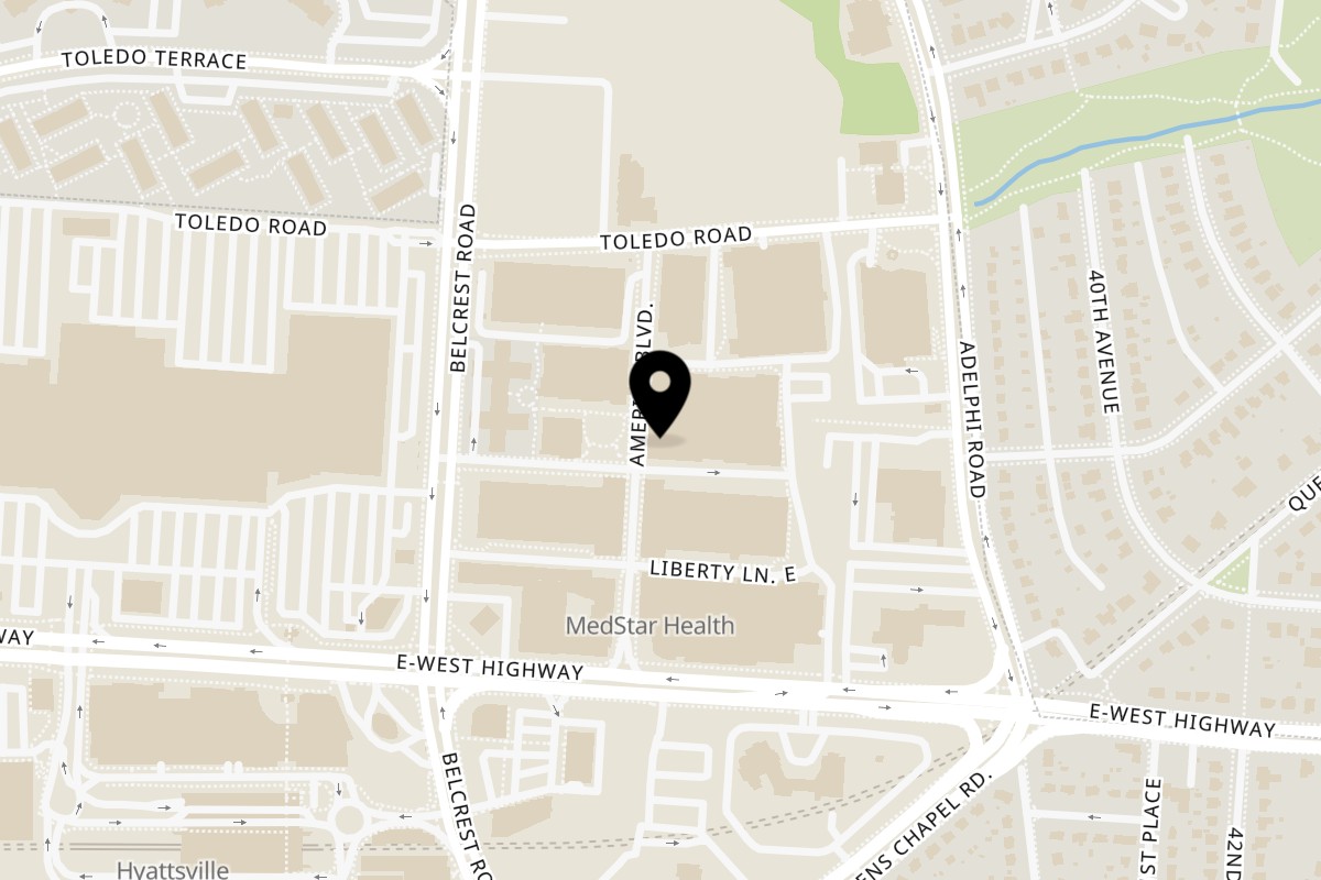 Map showing the location of Carolina Kitchen Sea & Soul Hyattsville on 6501 America Blvd in Hyattsville